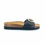 Boxer 97053 (μαύρο δέρμα) γυναικεία πέδιλα
