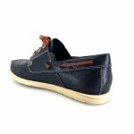 Freemood M073-101 (μπλε δέρμα) ανδρικά μοκασίνια