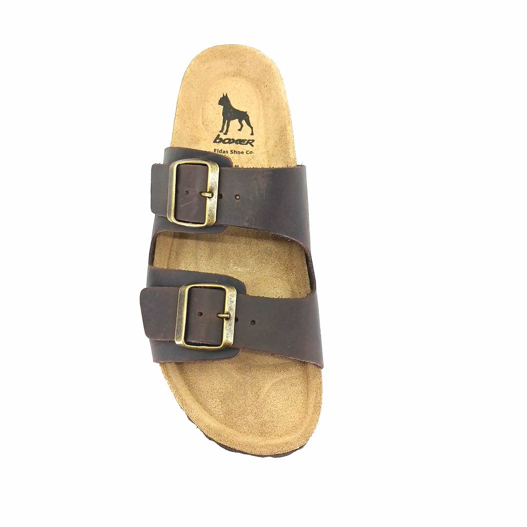 Boxer 19275 (καφέ δέρμα) ανδρικά πέδιλα