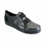 Boxer 52783 (μαύρο δέρμα) γυναικεία slip-on