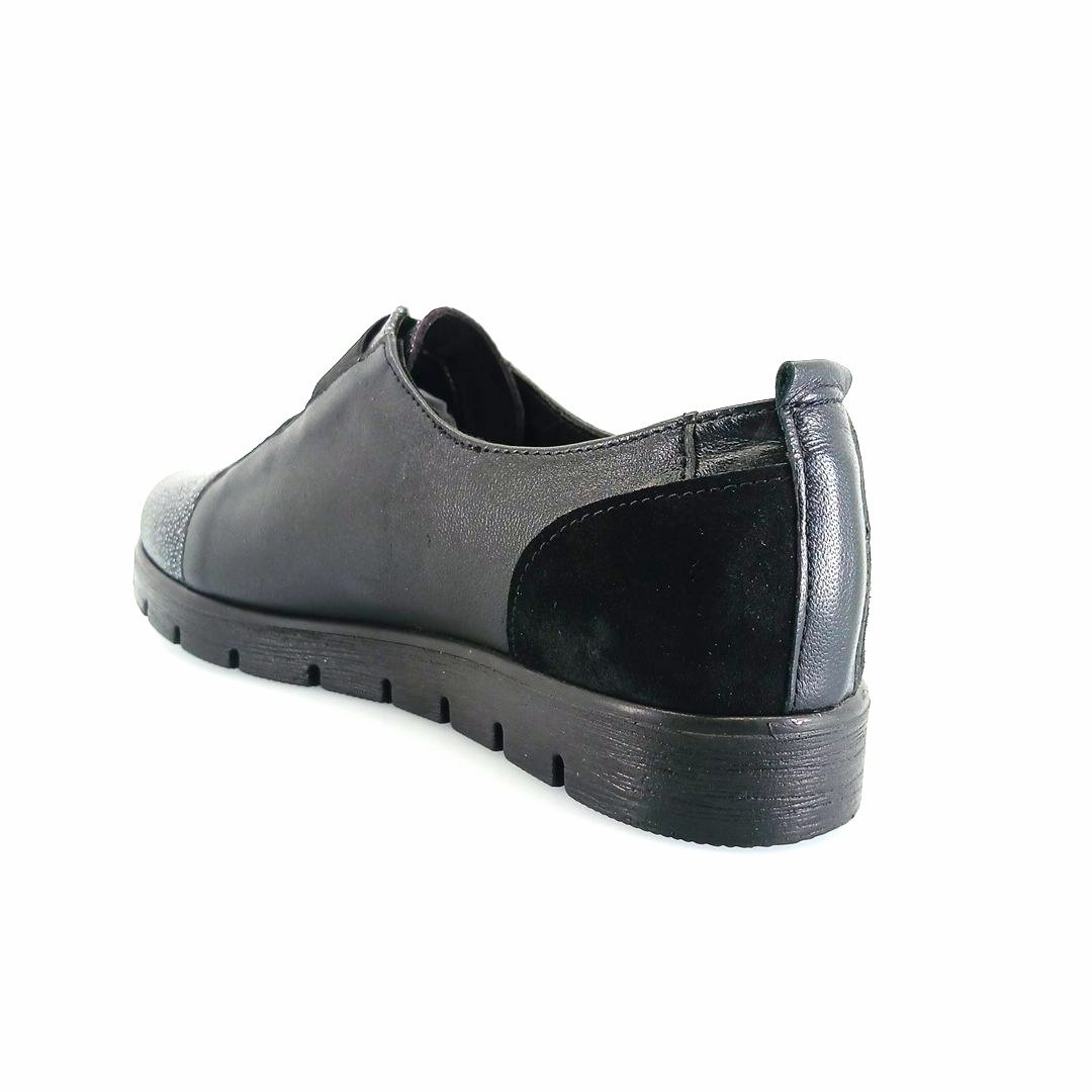 Boxer 52783 (μαύρο δέρμα) γυναικεία slip-on
