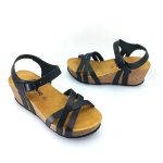 Boxer 97048 (μαύρο δέρμα) γυναικείες πλατφόρμες