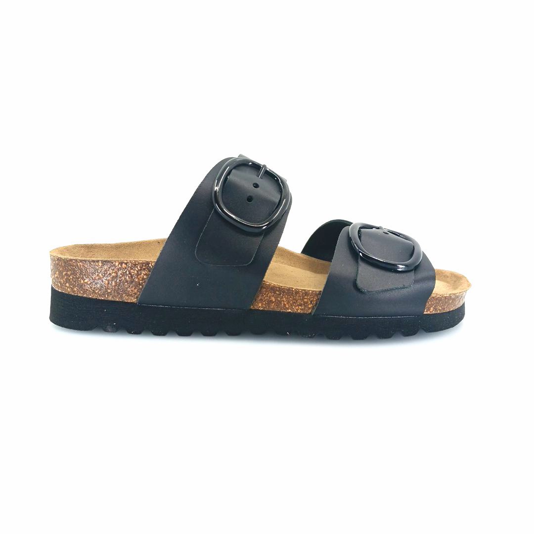 Boxer 97049 (μαύρο δέρμα) γυναικεία πέδιλα
