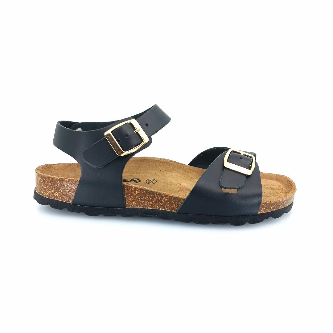 Boxer 97050 (μαύρο δέρμα) γυναικεία πέδιλα