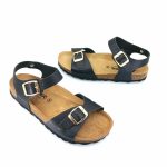 Boxer 97050 (μαύρο δέρμα) γυναικεία πέδιλα