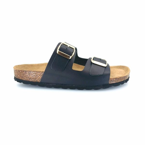 Boxer 97051 (μαύρο δέρμα) γυναικεία πέδιλα