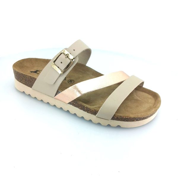 Boxer 97052 (μπεζ δέρμα) γυναικεία πέδιλα