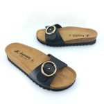 Boxer 97053 (μαύρο δέρμα) γυναικεία πέδιλα