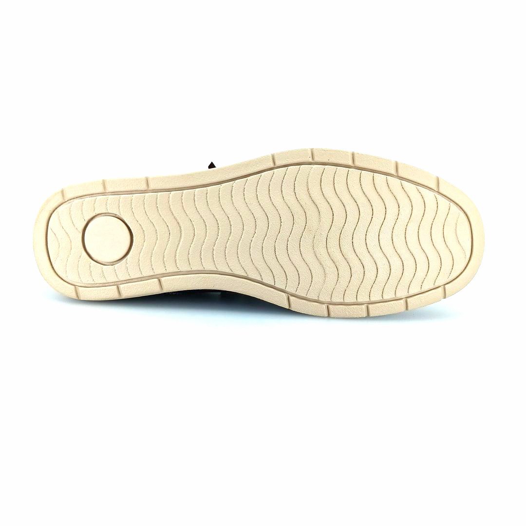 Freemood M073-101 (μπλε δέρμα) ανδρικά μοκασίνια