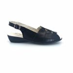 Boxer 52994 (μαύρο δέρμα) γυναικεία πέδιλα