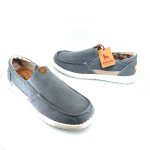 Boxer 19291 (γκρι ύφασμα) ανδρικά μοκασίνια