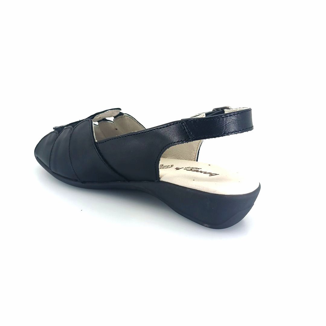 Boxer 52994 (μαύρο δέρμα) γυναικεία πέδιλα