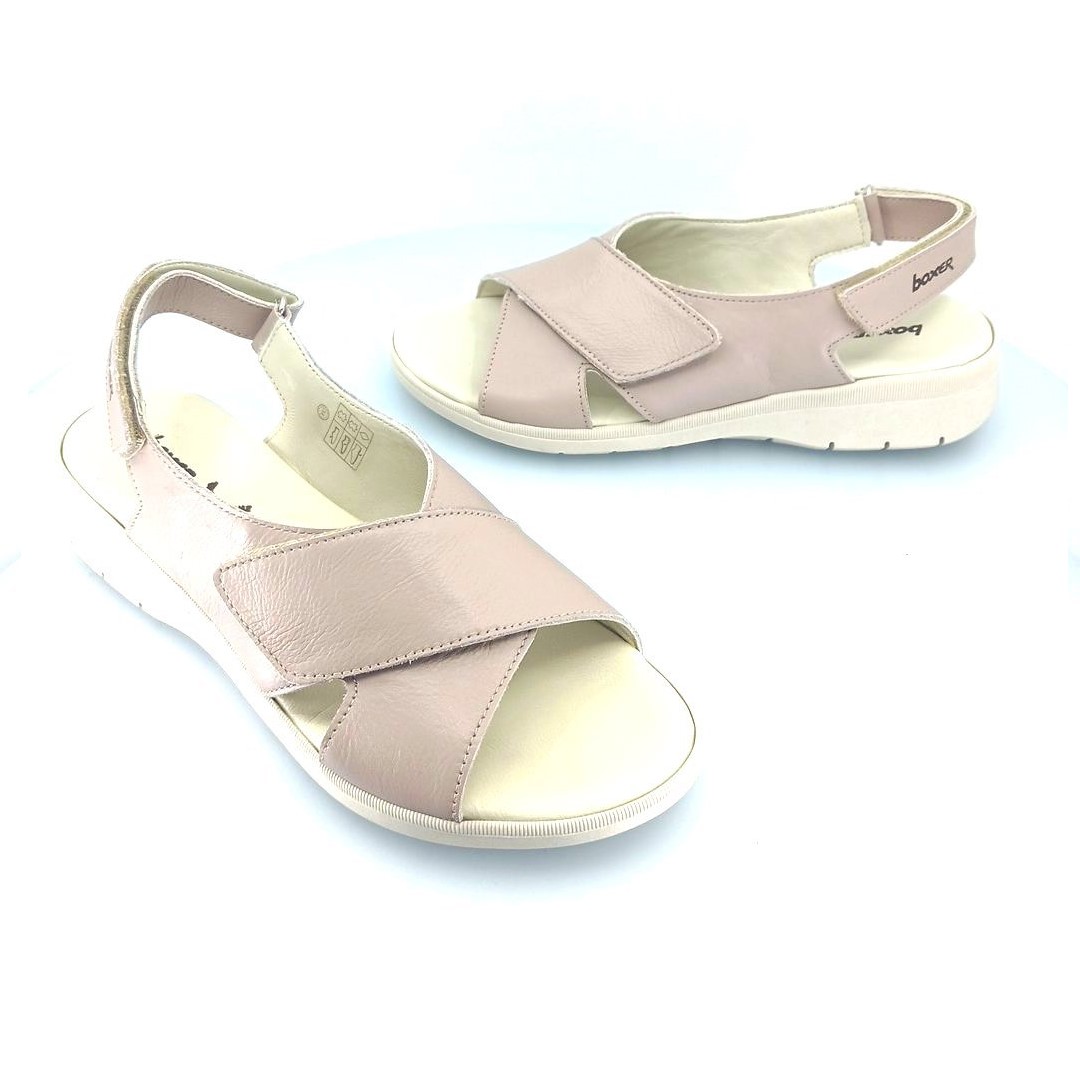 Boxer 58831 (κάμελ δέρμα) γυναικεία σανδάλια