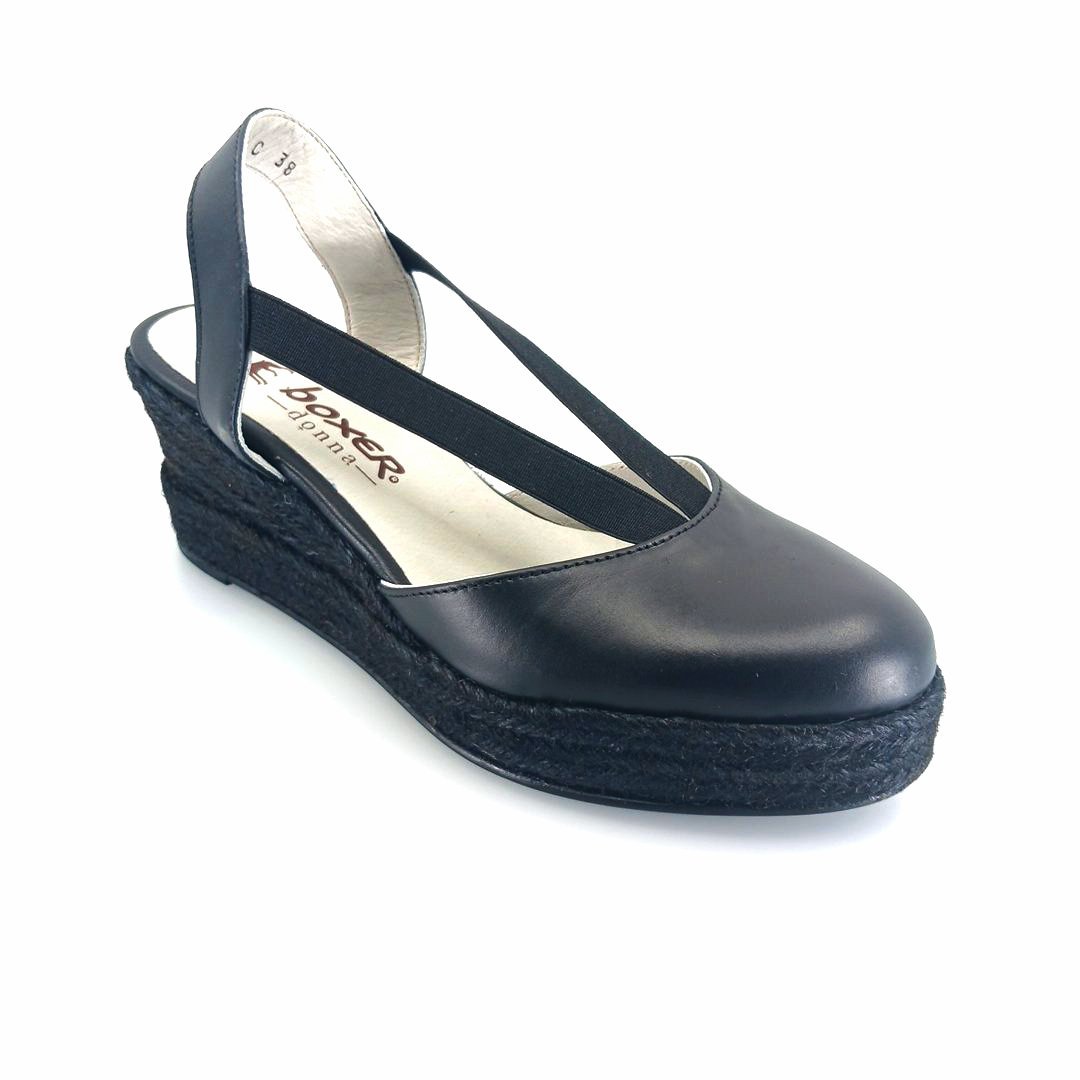 boxer-82736-black-1 Boxer 82713 (μαύρο δέρμα) γυναικείες espadrilles
