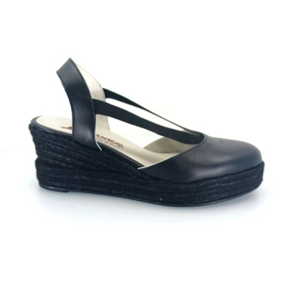 Boxer 82713 (μαύρο δέρμα) γυναικείες espadrilles