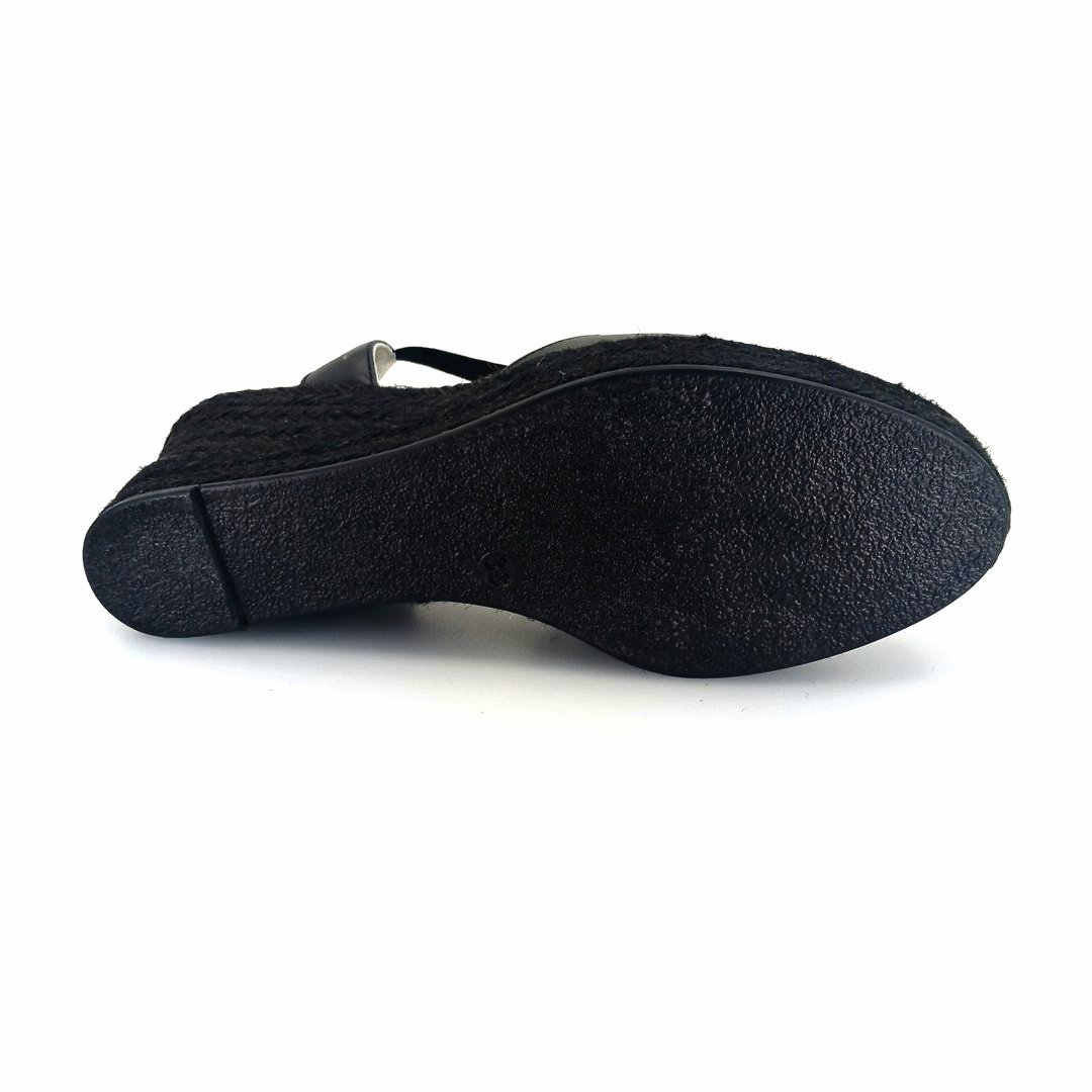 Boxer 82713 (μαύρο δέρμα) γυναικείες espadrilles