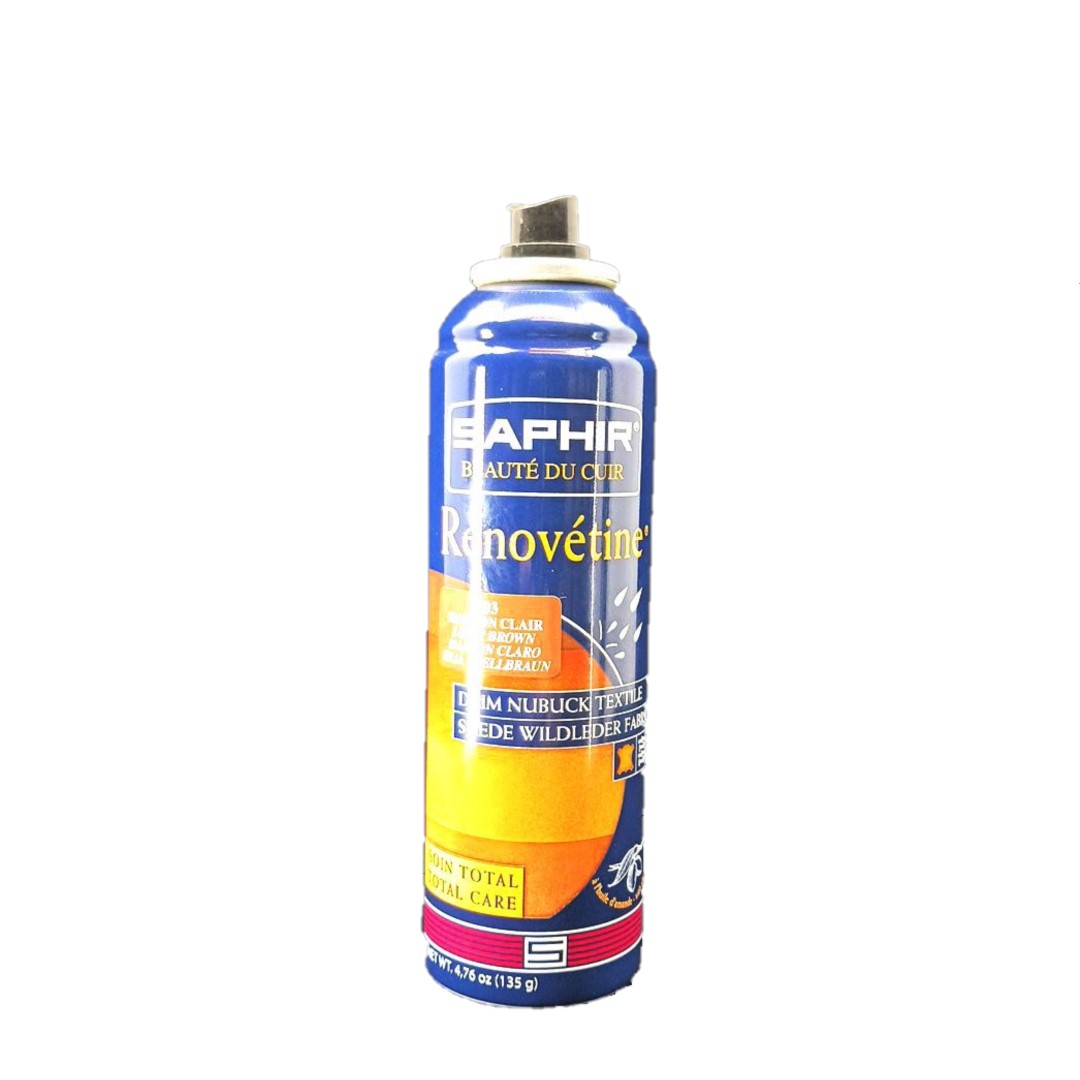 Saphir Renovétine 200 ml (light brown) - βαφή για suede & nubuk δέρματα