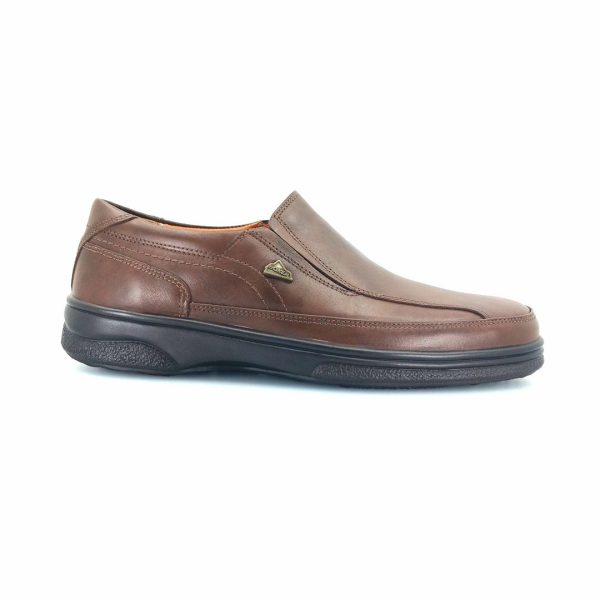 Boxer 11549 (καφέ δέρμα) ανδρικά slip-on