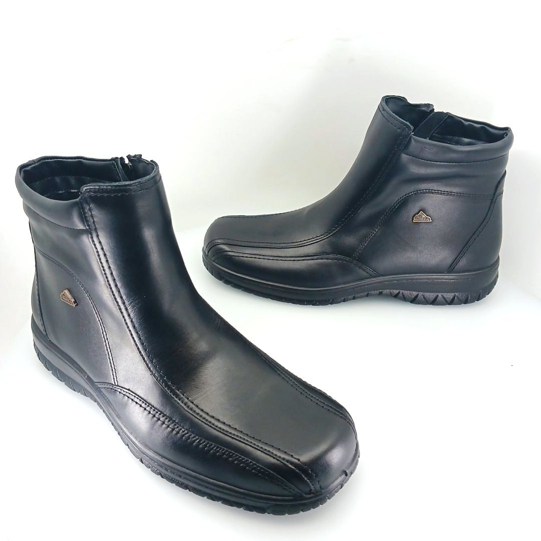 Boxer 14762 (μαύρο δέρμα) ανδρικά μποτάκια
