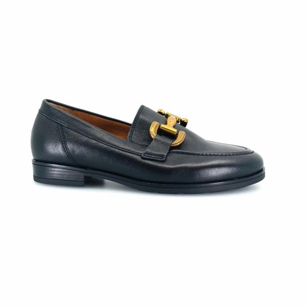 Γυναικεία Gabor horsebit loafers 422.27 (μαύρο)