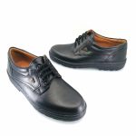 Boxer 015-3 (μαύρο δέρμα) ανδρικά δετά