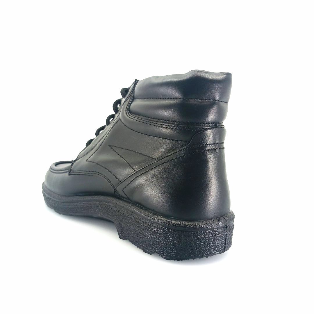 Boxer 01562 (μαύρο δέρμα) ανδρικά μποτάκια