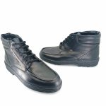Boxer 01562 (μαύρο δέρμα) ανδρικά μποτάκια