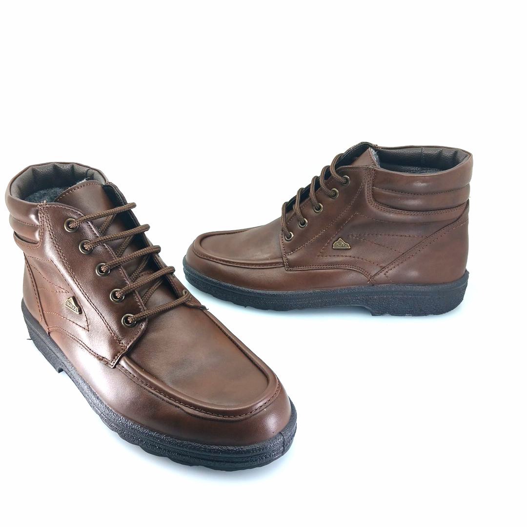 Boxer 01562 (καφέ δέρμα) ανδρικά μποτάκια