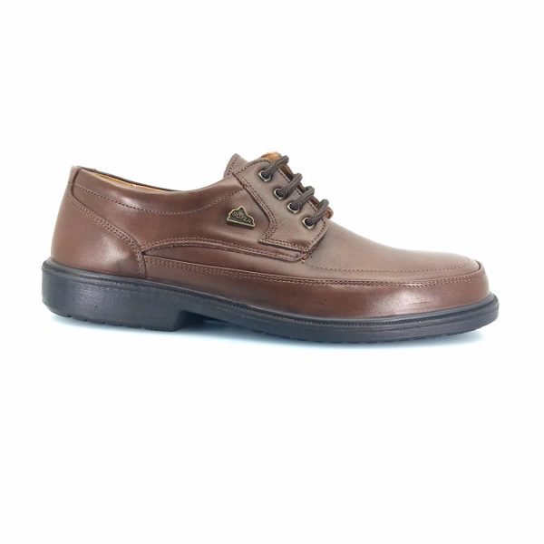 Boxer 10127 (καφέ δέρμα) ανδρικά δετά
