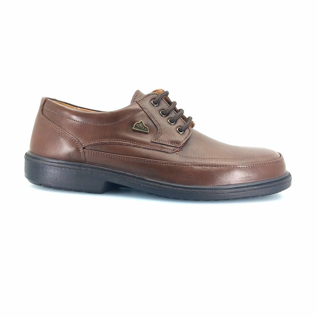 Boxer 10127 (καφέ δέρμα) ανδρικά δετά