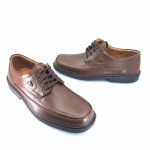 Boxer 10127 (καφέ δέρμα) ανδρικά δετά