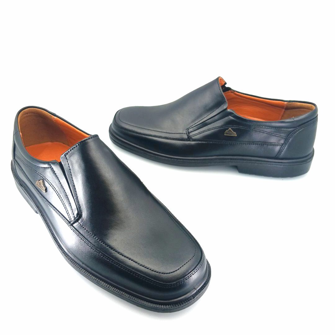 Boxer 10128 (μαύρο δέρμα) ανδρικά παντοφλέ