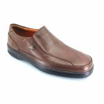 Boxer 11549 (καφέ δέρμα) ανδρικά slip-on