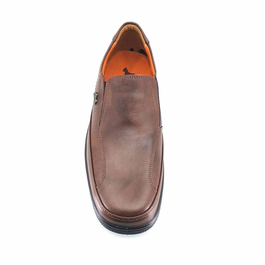 Boxer 11549 (καφέ δέρμα) ανδρικά slip-on