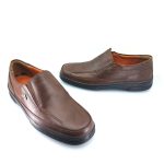 Boxer 11549 (καφέ δέρμα) ανδρικά slip-on