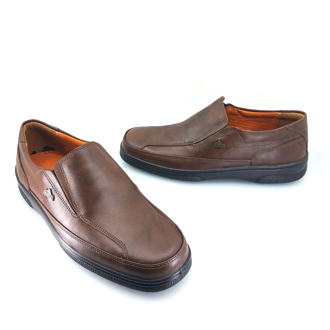 Boxer 11549 (καφέ δέρμα) ανδρικά slip-on