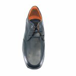 Boxer 12148 (μαύρo δέρμα) ανδρικά δετά