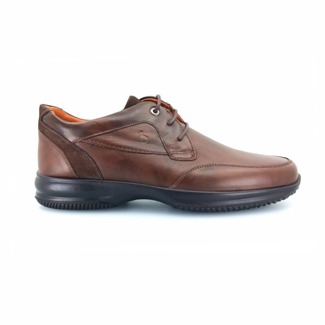 Boxer 12148 (καφέ δέρμα) ανδρικά δετά