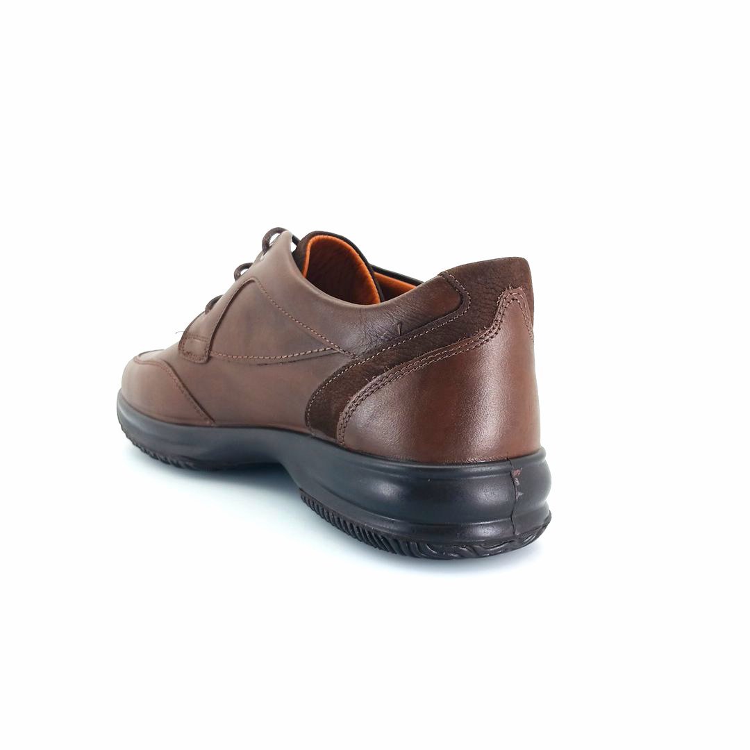 Boxer 12148 (καφέ δέρμα) ανδρικά δετά