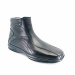 Boxer 12151 (μαύρο δέρμα) ανδρικά μποτάκια
