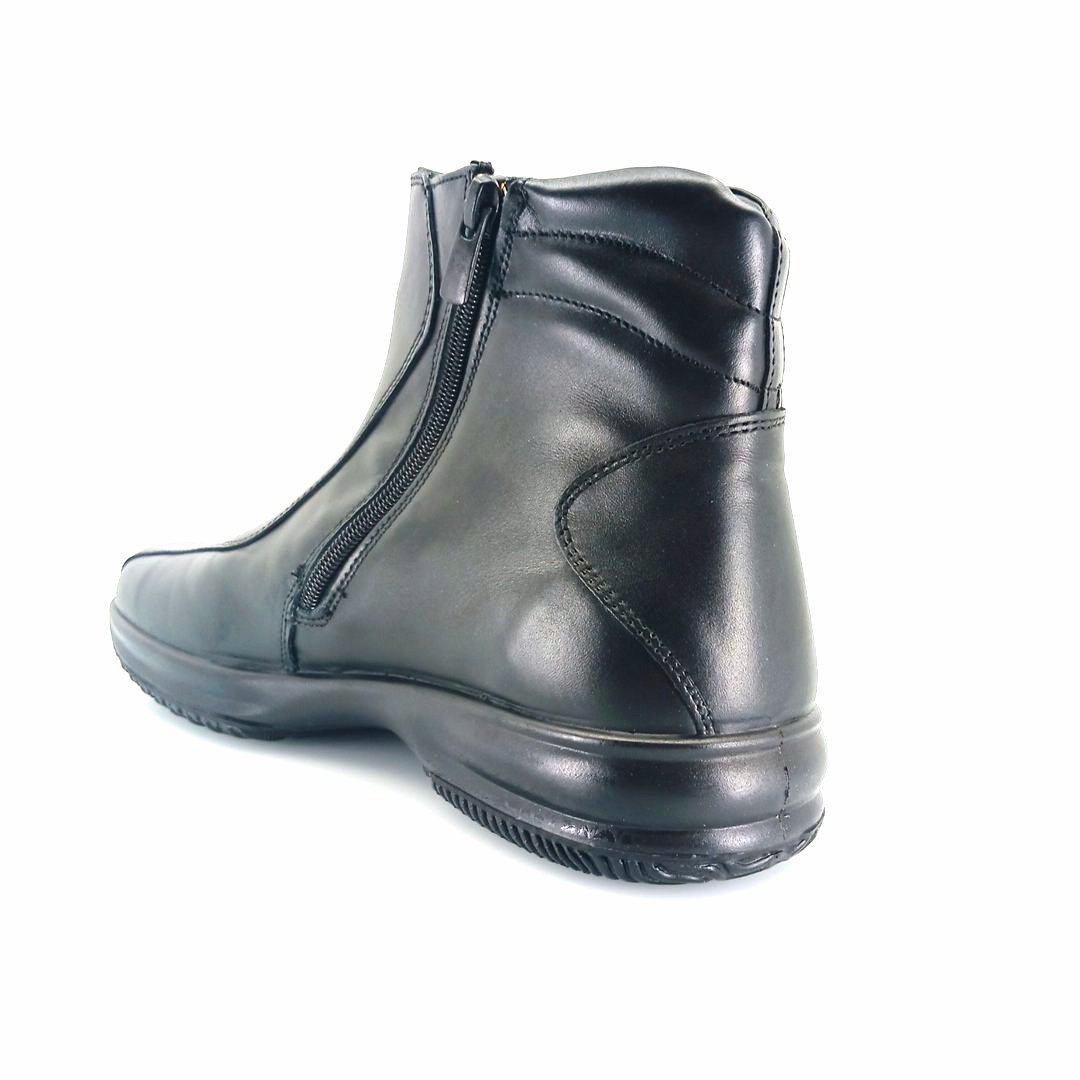 Boxer 12151 (μαύρο δέρμα) ανδρικά μποτάκια