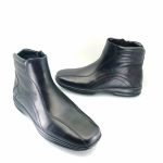 Boxer 12151 (μαύρο δέρμα) ανδρικά μποτάκια