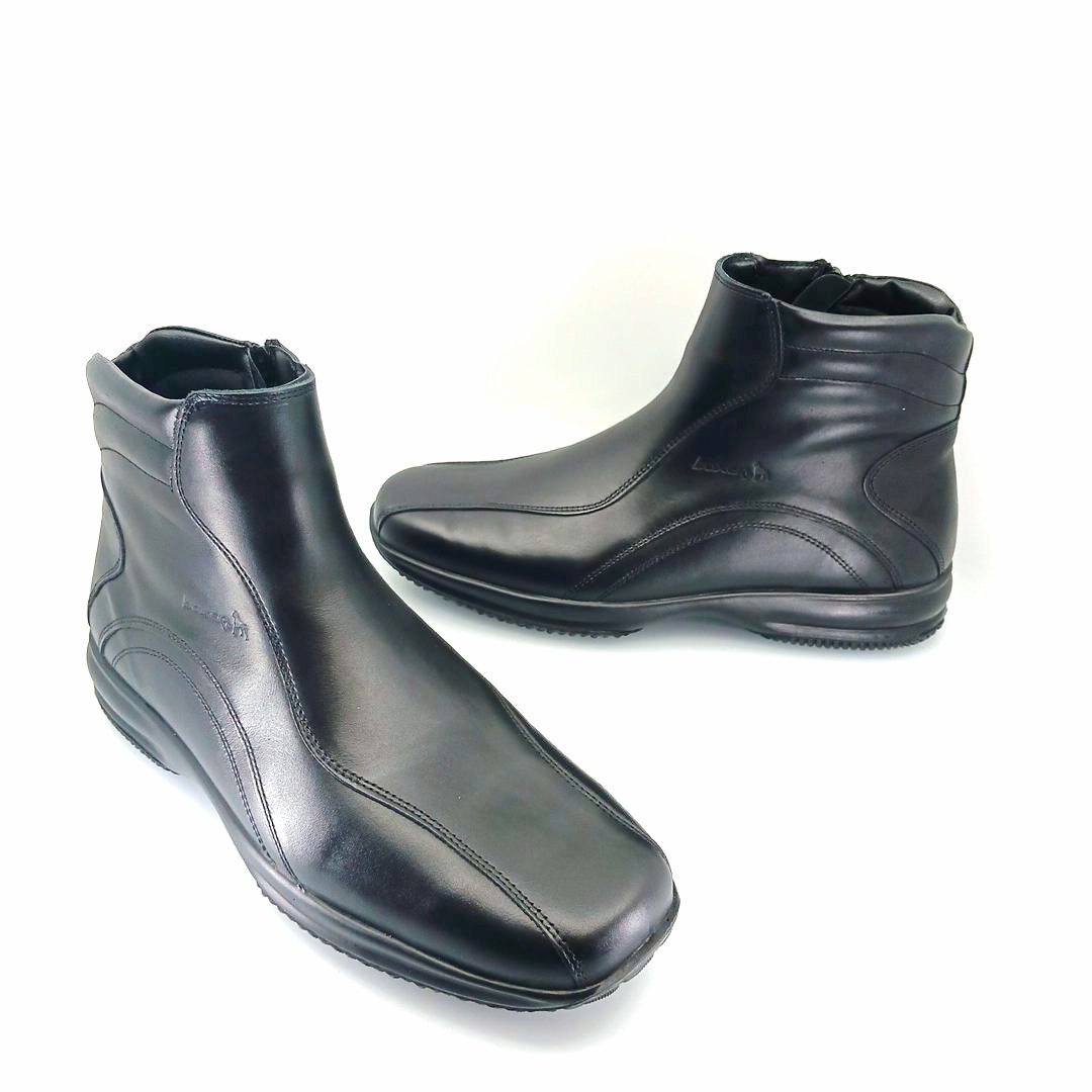 Boxer 12151 (μαύρο δέρμα) ανδρικά μποτάκια