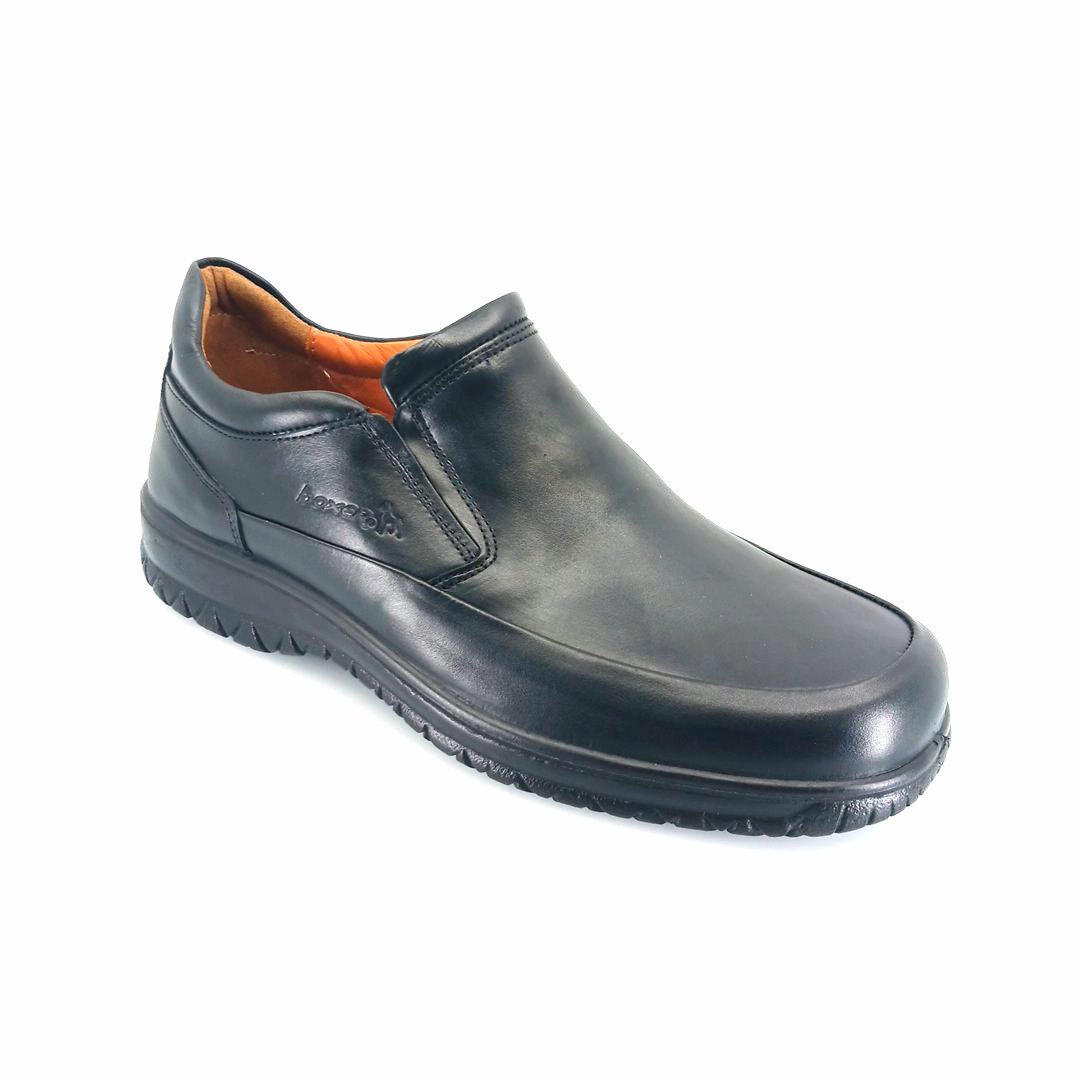 boxer-14753-black-1 Boxer 14753 (μαύρο δέρμα) ανδρικά slip-on