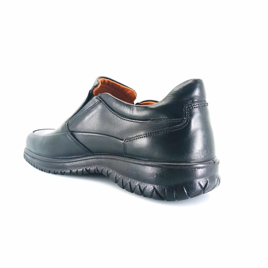 Boxer 14753 (μαύρο δέρμα) ανδρικά slip-on