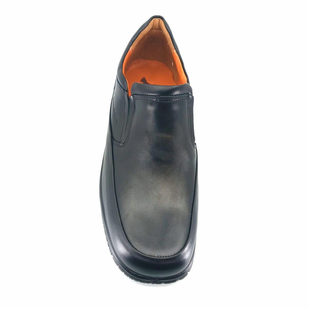 Boxer 14753 (μαύρο δέρμα) ανδρικά slip-on