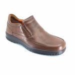 Boxer 14753 (καφέ δέρμα) ανδρικά slip-on