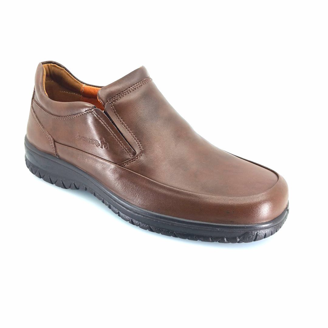 boxer-14753-brown-1 Boxer 14753 (καφέ δέρμα) ανδρικά slip-on