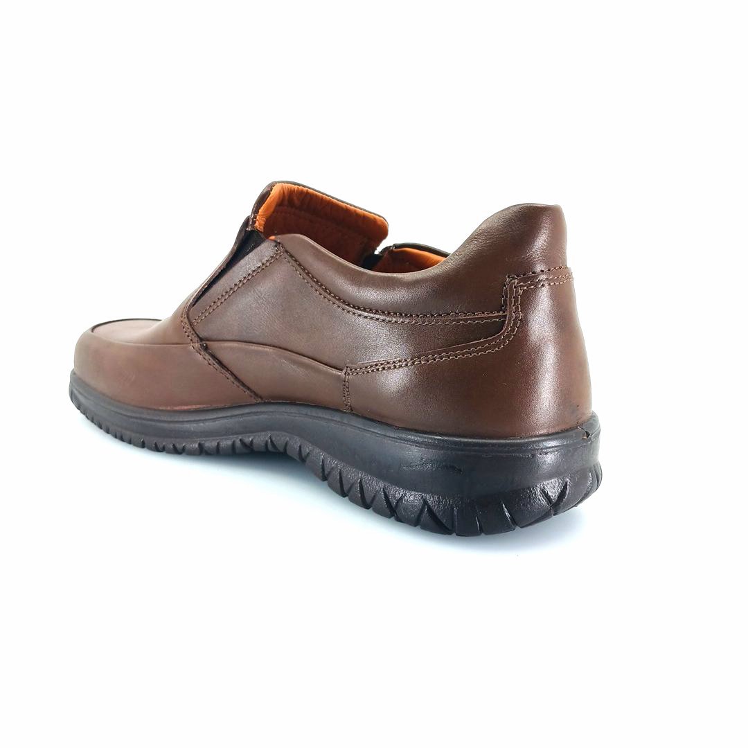 Boxer 14753 (καφέ δέρμα) ανδρικά slip-on