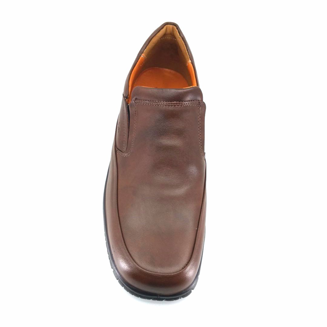 Boxer 14753 (καφέ δέρμα) ανδρικά slip-on